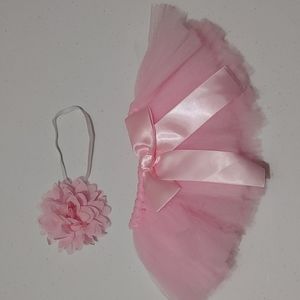 Baby girl tutu with matching headband